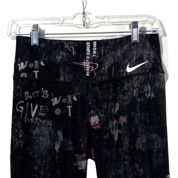 NIKE Victory Power Sculpt Mid Rise Crop Tights Leggings SZ Small - Picture 4 of 9